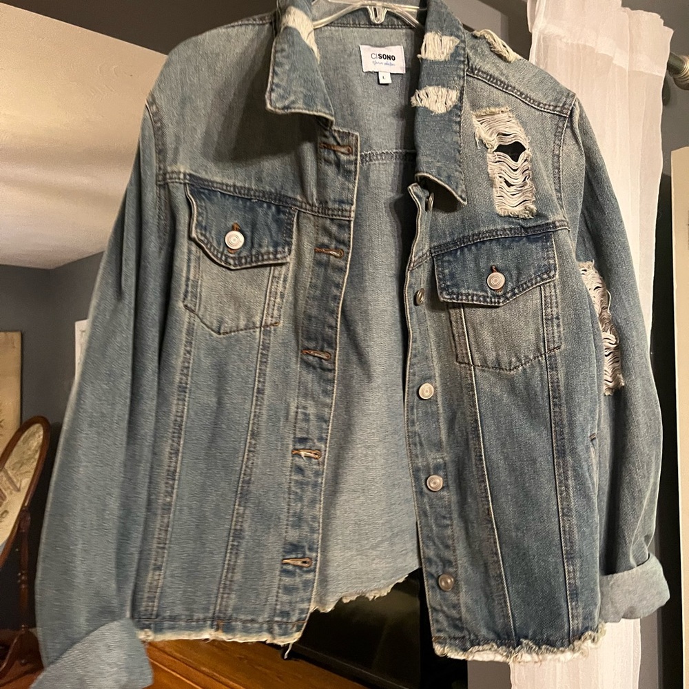 Distressed CI SONO jean jacket